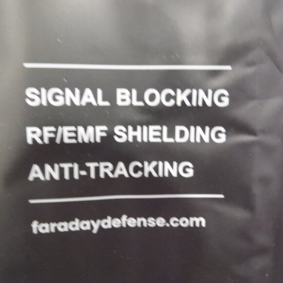 Faraday Bag Large size approx. 9"X9" Keeps your items secure and private - Picture 4 of 7